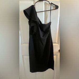 Black One-Shoulder Dress
